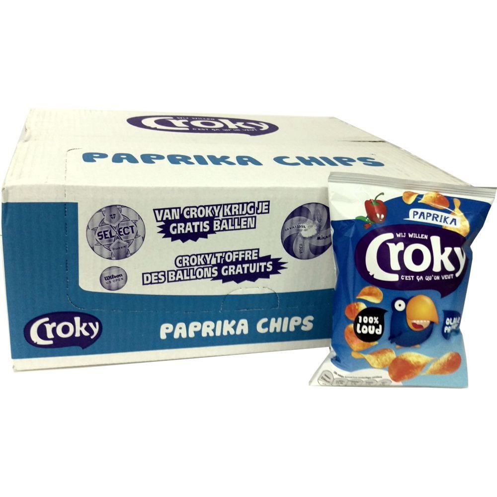 11.00 € Pack Croky paprika 20x40gr